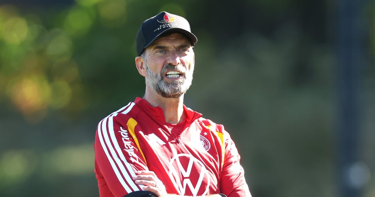 Jürgen Klopp antrenman sahasında.